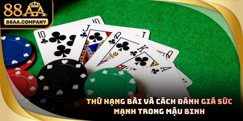 Bảng thứ hạng bài trong MẬU BINH từ cao xuống thấp