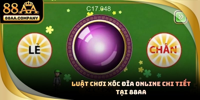Bàn chơi xóc đĩa online tại 88AA với giao diện rõ ràng và dễ thao tác